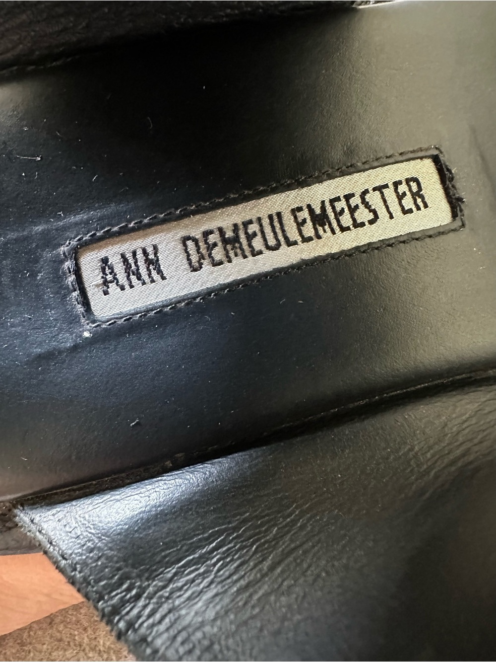 ANN DEMEULEMEESTER Italy black leather flatform platform buckled sandals sz 40 - Picture 5 of 10